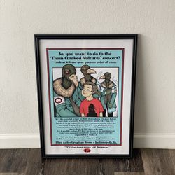 Them Crooked Vultures Screenprint 2010 Limited Edition Signed AP Rogers