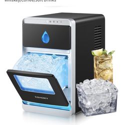 EUHOMY LunaArc Crescent Ice Maker Countertop