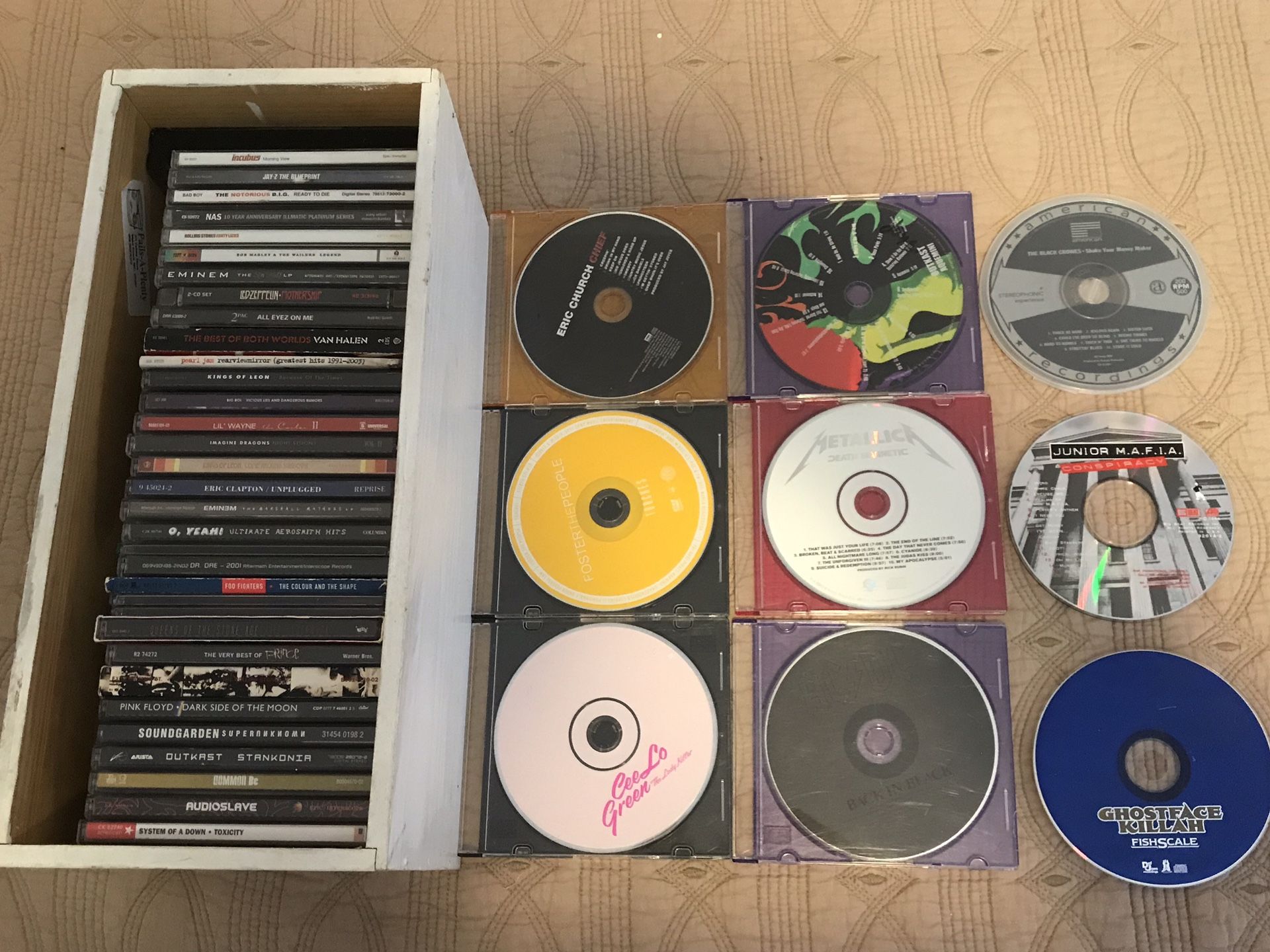 CD Collection (Hip Hop and Rock)