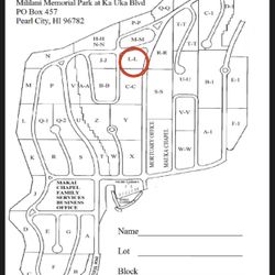 MILILANI CEMETERY PLOT-PEARL CITY HAWAII