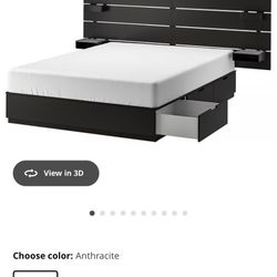 IKEA Nordli Head Board & Bed Frame