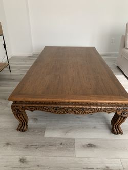 huge chinese coffee table opium bed
