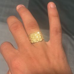 Gold 10k Nuggets Ring 3.1 Gram Size 7