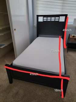 Twin-bed and mattress