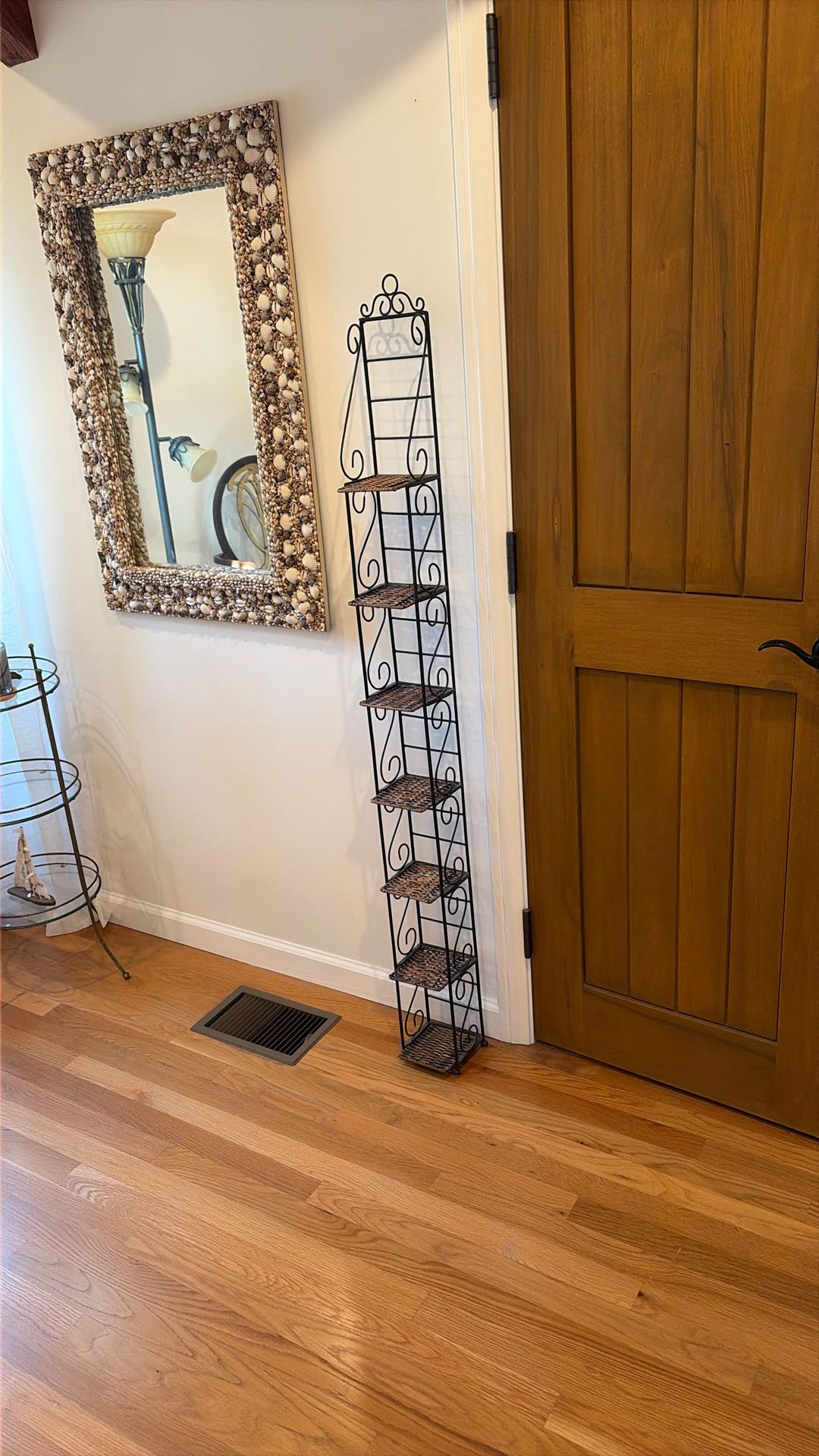 Small Space Wire & Wicker Rack - Plants? Spices? 