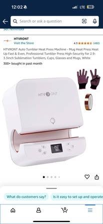HTVRONT Auto Tumbler Heat Press Machine