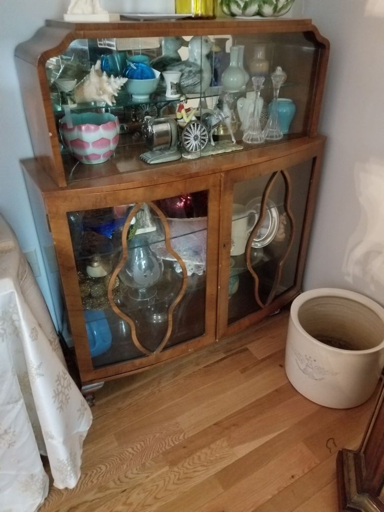 Antique curio cabinet or bar
