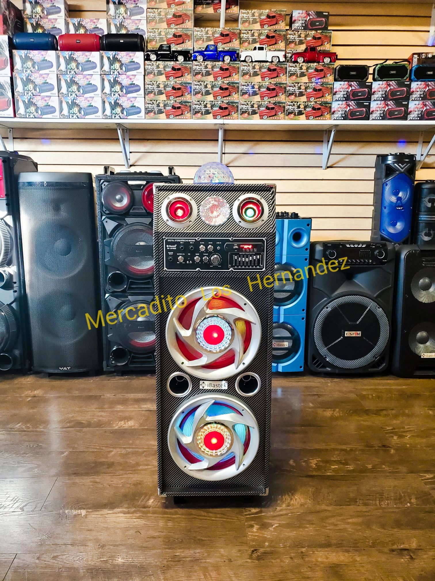 Party Karaoke Bluetooth Speaker 10" Woofers Con Bola Disco 🪩