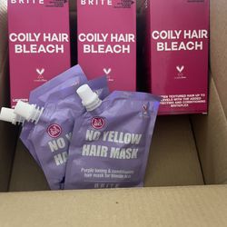 Curly hair bleach kit bundle