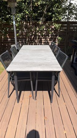 Dania Furniture Teak Wood Outdoor Table