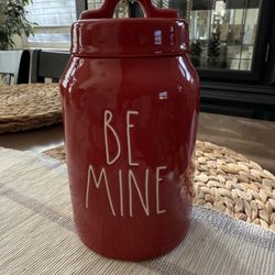 Rae Dunn Red Valentines Canister - Be Mine♥️