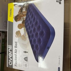 Avenli Flocked Air Bed - Twin Size