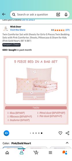 5 Piece Twin Bedset