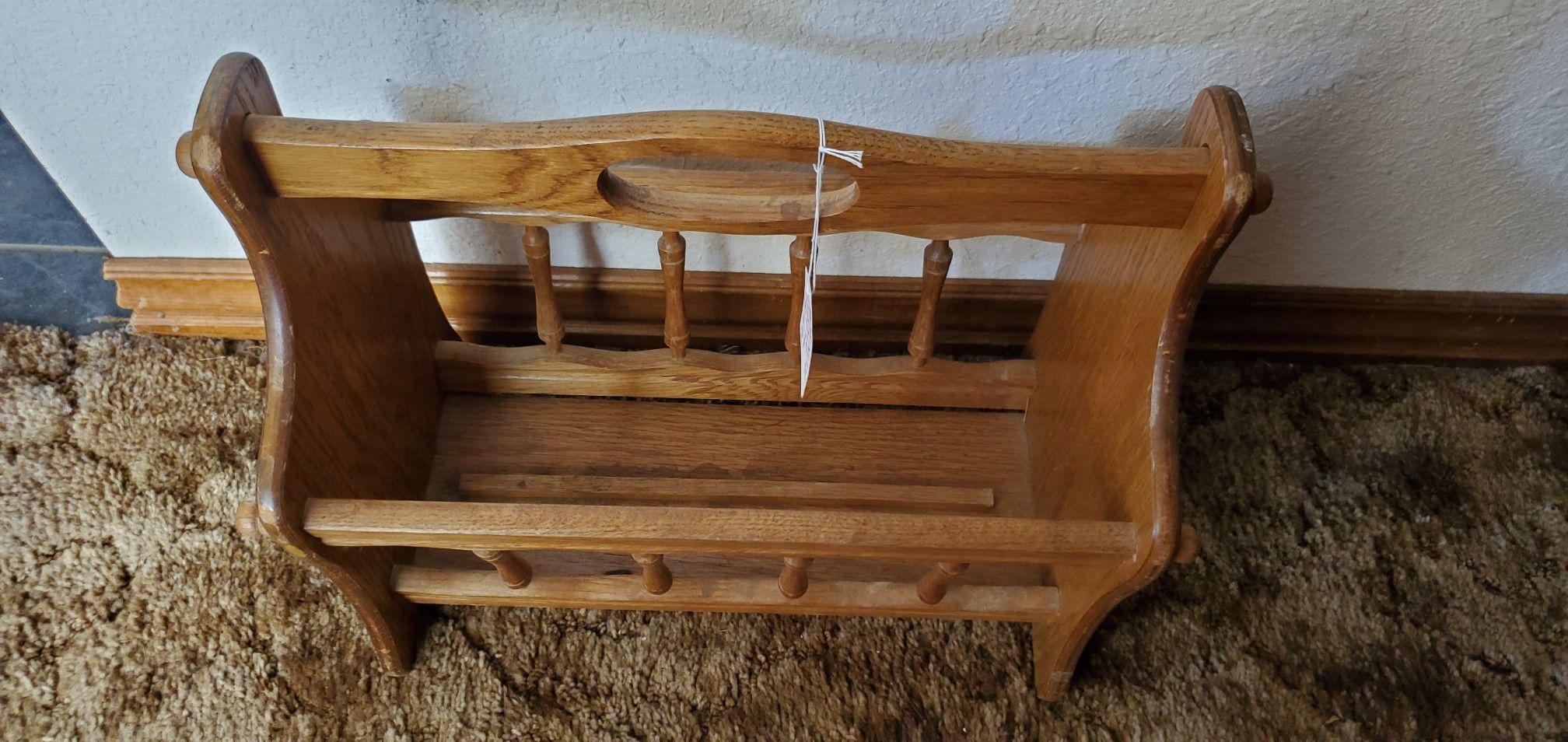 Wood Magazine Holder