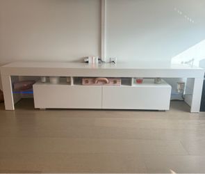 White Modern TV Console / Entertainment Center