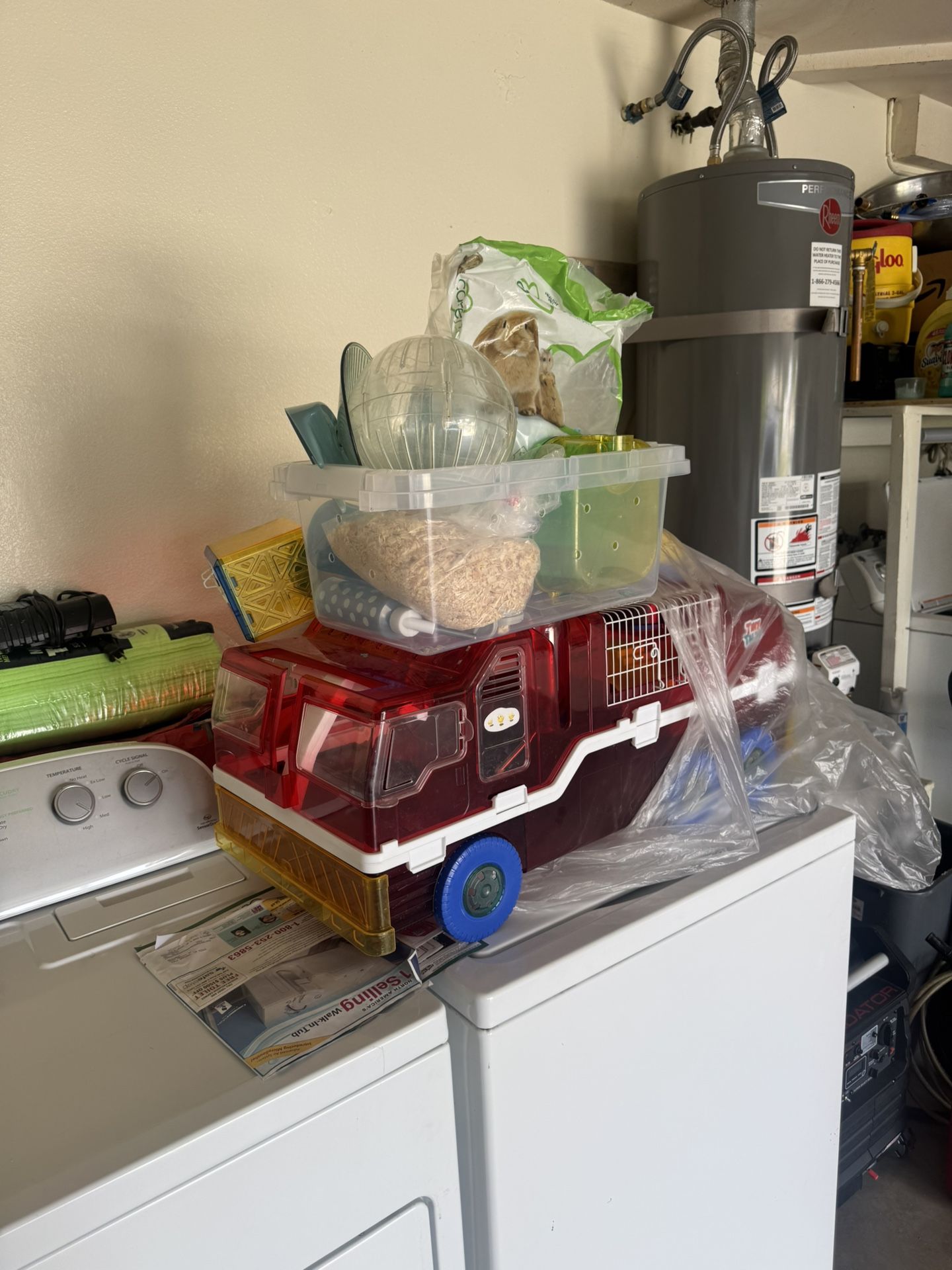 Hamster Cage, Pet Bedding And Etc Full Set