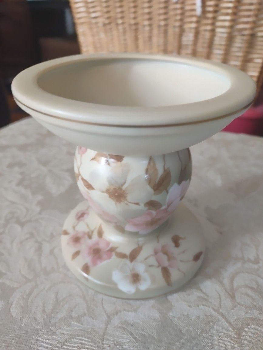 VTG VICTORIAN GARDEN HUMMELWERK DOGWOOD JAPAN PILLAR CANDLE HOLDER