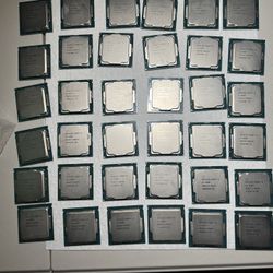 Lot of 38 Intel Core i5 CPUs 6th–10th Gen i5-9500 8500 8400 7500T 6500T Tested