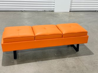 kinbor Waiting Room Bench for Salon - Modern Bench Waiting Room Chairs