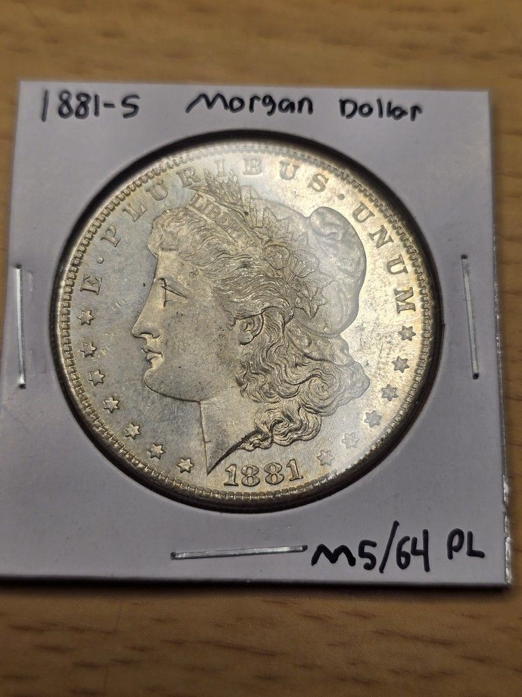 1881 Morgan Silver Dollar PL
