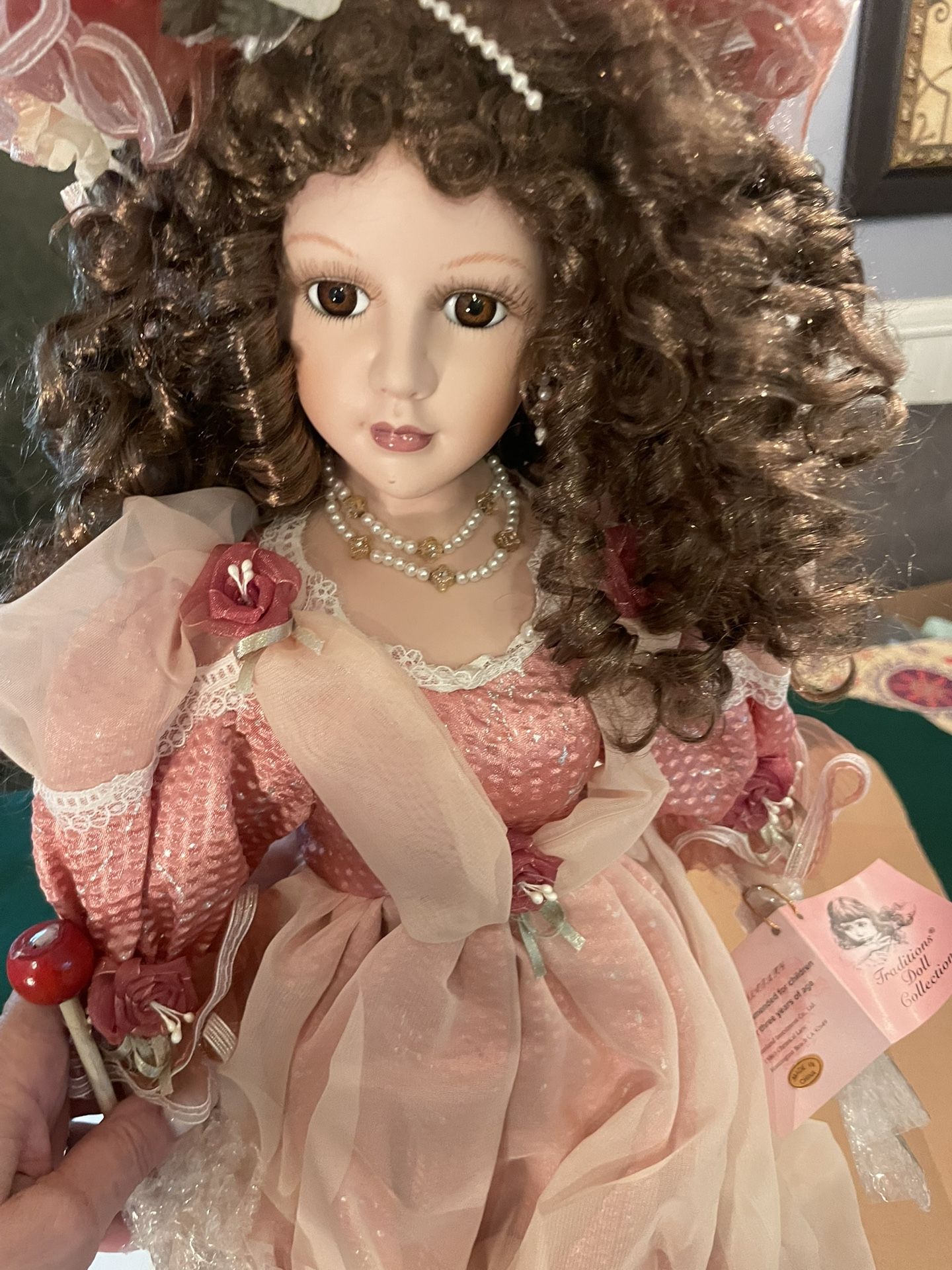 Vintage Porcelain doll In Box