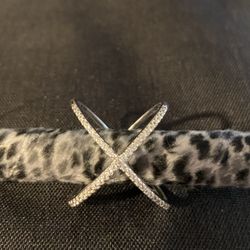 Ross Simmons Sterling & CZ X Ring