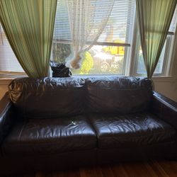 Brown Leather Sofás 