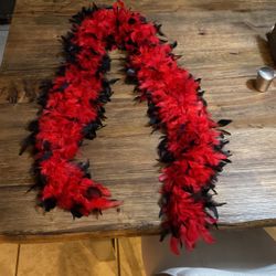 Red/black Boa, New With Tags, $10