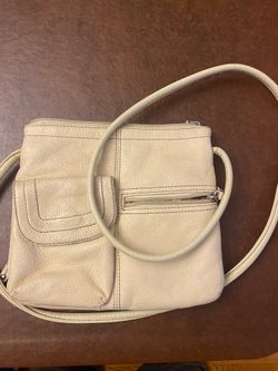 Tignanello Cream/Ivory Leather Crossbody