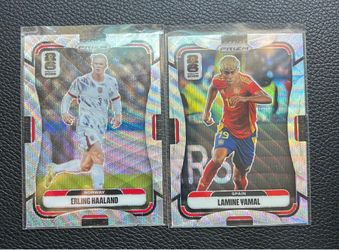 Lamine Yamal Erling Haaland 2026 Panini Prizm World Cup Sipver Wave