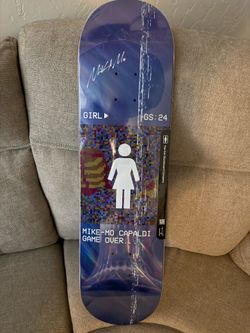 Signed Mike Mo girl skateboard