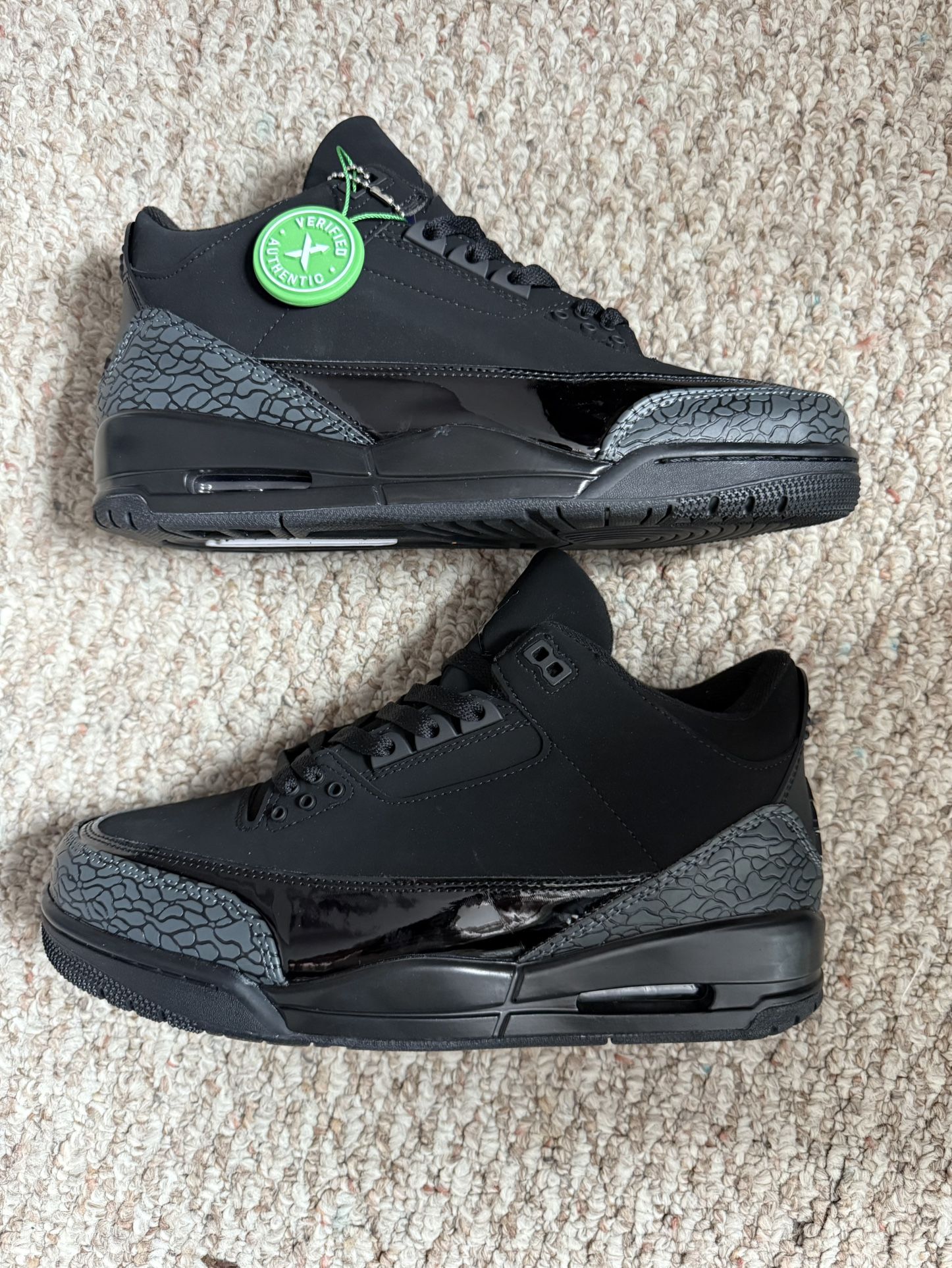 NEW Jordan 3 Retro Black Cat (2025) Men's Size US 9.5