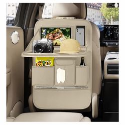 Backseat organizer with tray