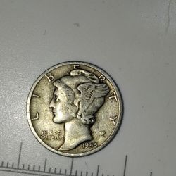 1945 S Mercury Dime