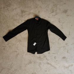 Men's Medium Black Dress Shirt (15.5 Inch Collar)