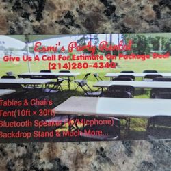 Tables And Chairs  Give Us A Call For Estimate On Package Deal 