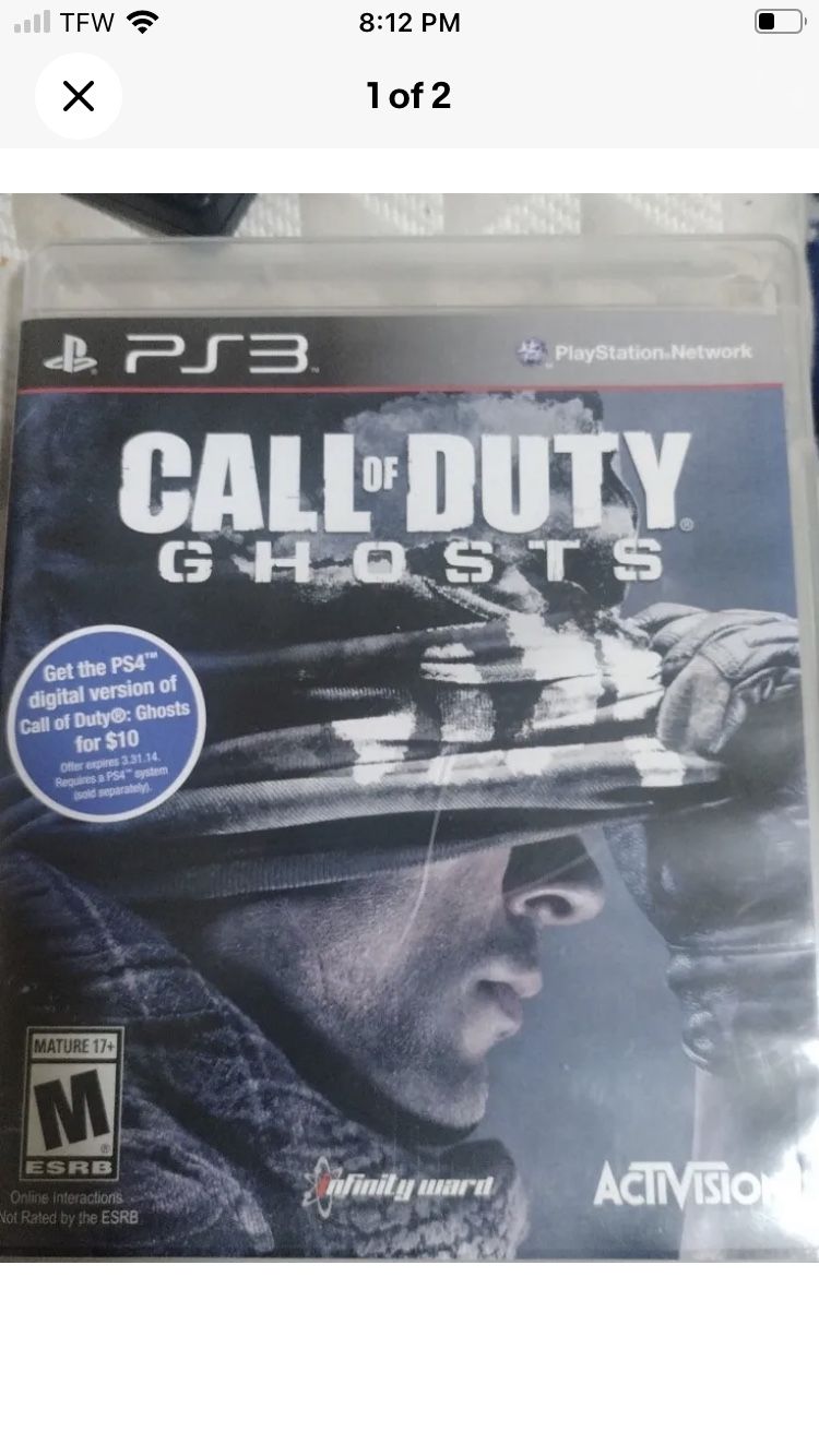 PS3 - Call of Duty Ghosts Game - Prestige Edition for Sale in Gilbert, AZ -  OfferUp