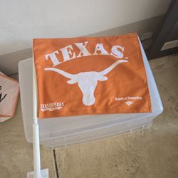 Texas Longhorn Logo Single Car Flag