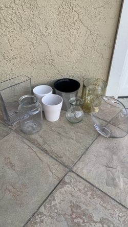 Pots and  glasses