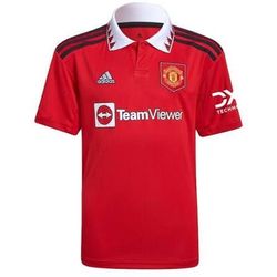 Manchester United Red Home Soccer Jersey by Adidas - TeamViewer Sponsor