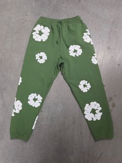 Denim Tears Cotton Wreath Sweatpants Green medium