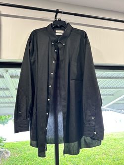 Shirt long sleeve, black, 3XB