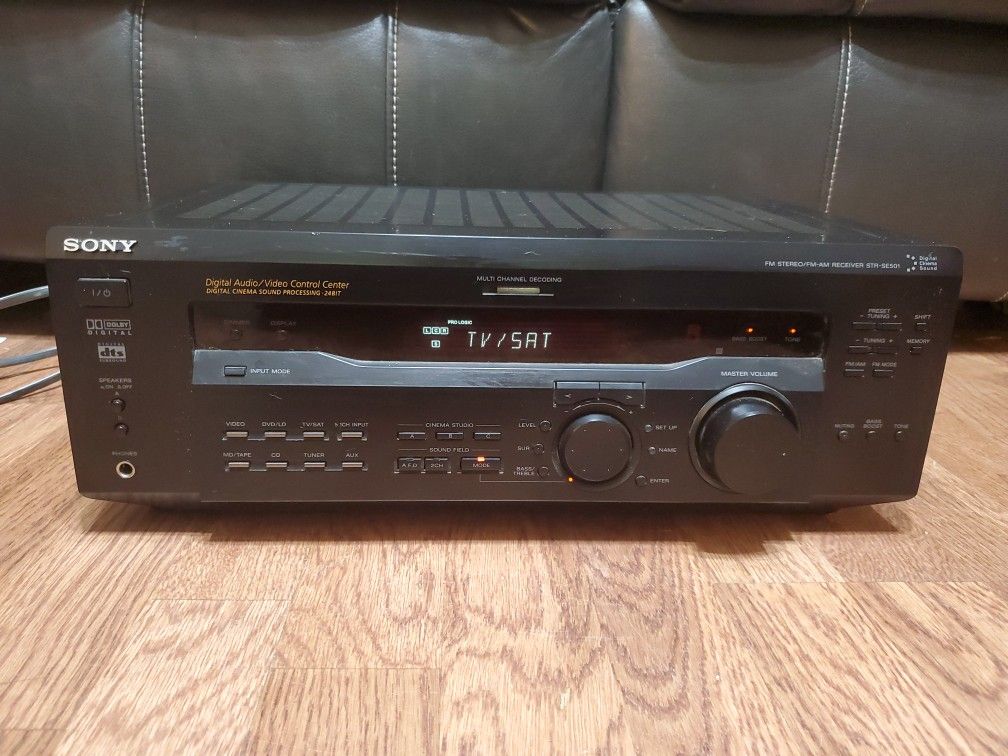 SONY STRSE501 5.1 Channel AM/FM Stereo Receiver Tested & Working