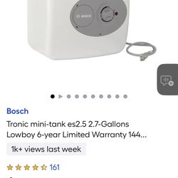 Bosch 2.5 Gallon Water Heater 