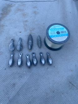 Fishing Weights and Monofilament Line Bundle