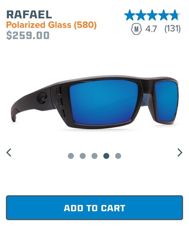 Costa Rafael 580G Sunglasses NEW!