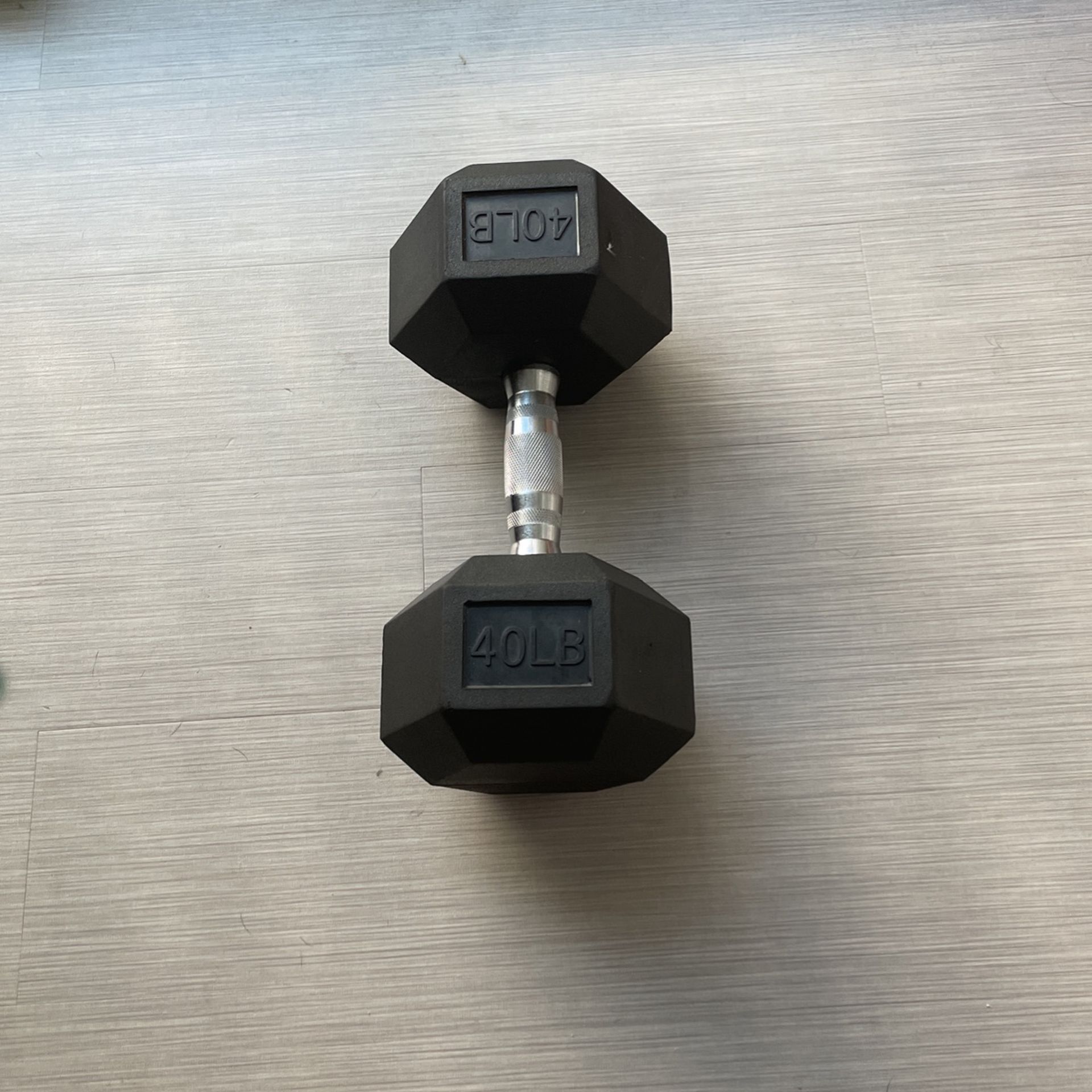 A Pair Of 40lb Dumbbells 