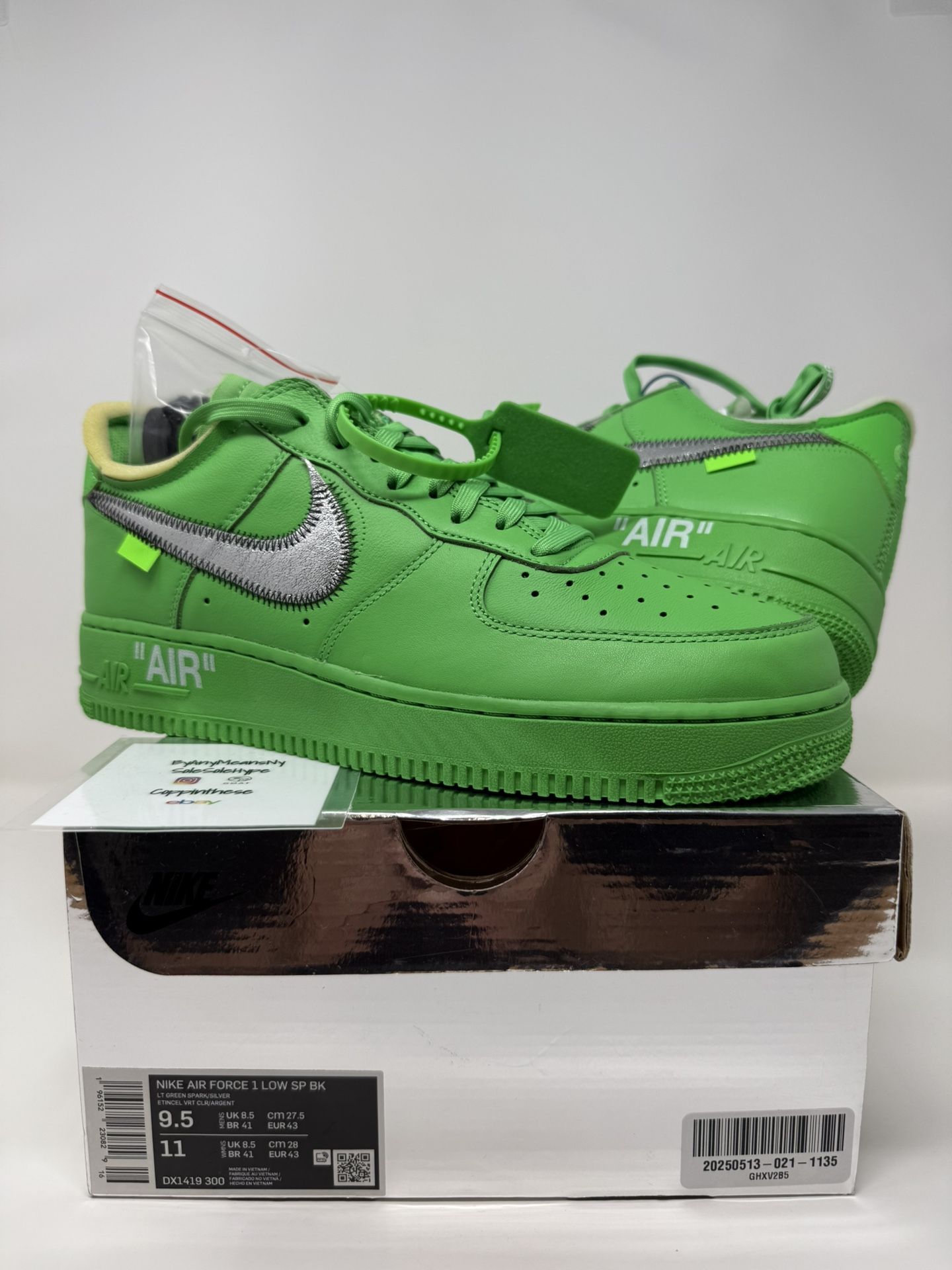 BRAND NEW 2022 NIKE OFF WHITE AF1 BROOKLYN SIZE 9.5