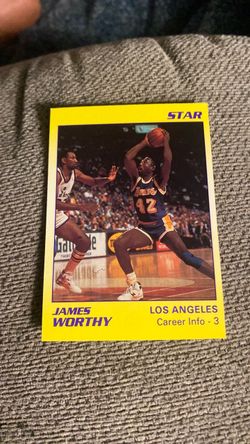 James Worthy Star Basketball Card Los Angeles
