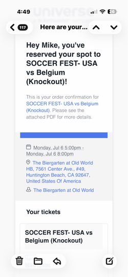 Old world tickets